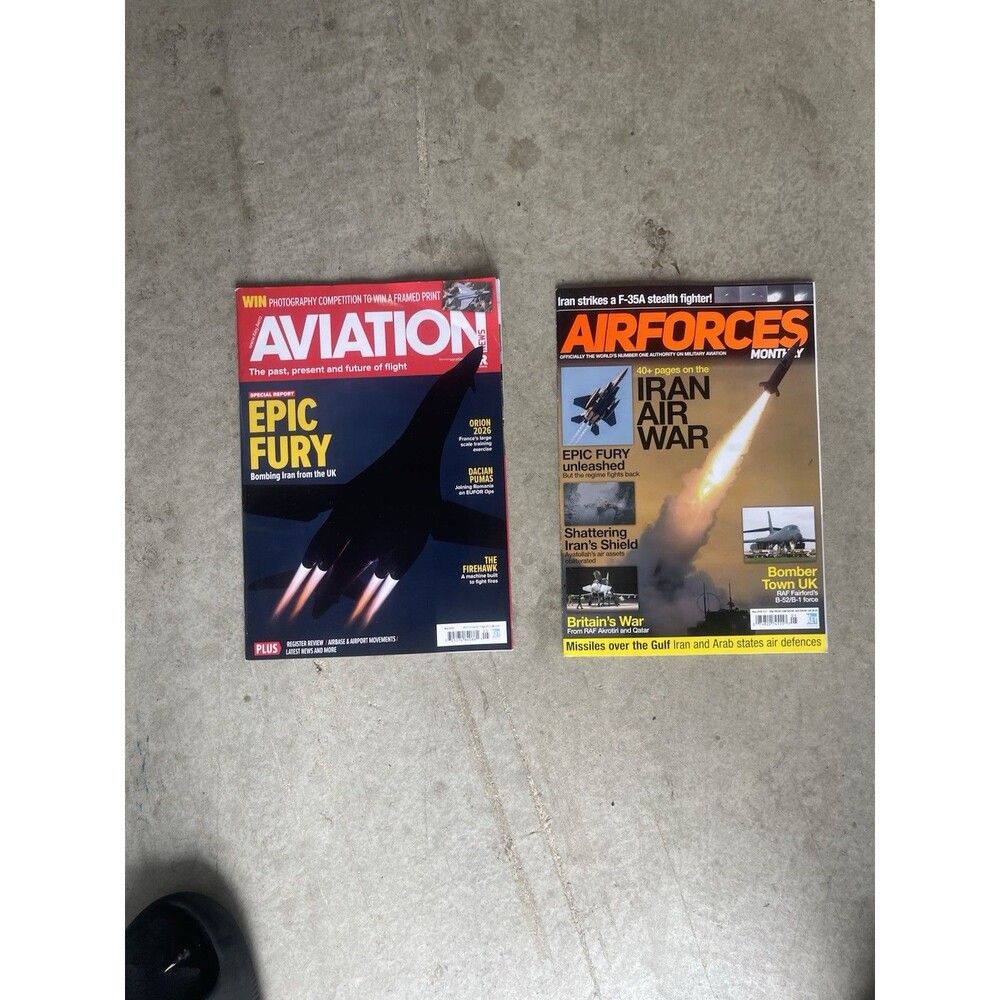 Aviation News + Airforces Monthly Iran Air War Military Magazine Lot 2
